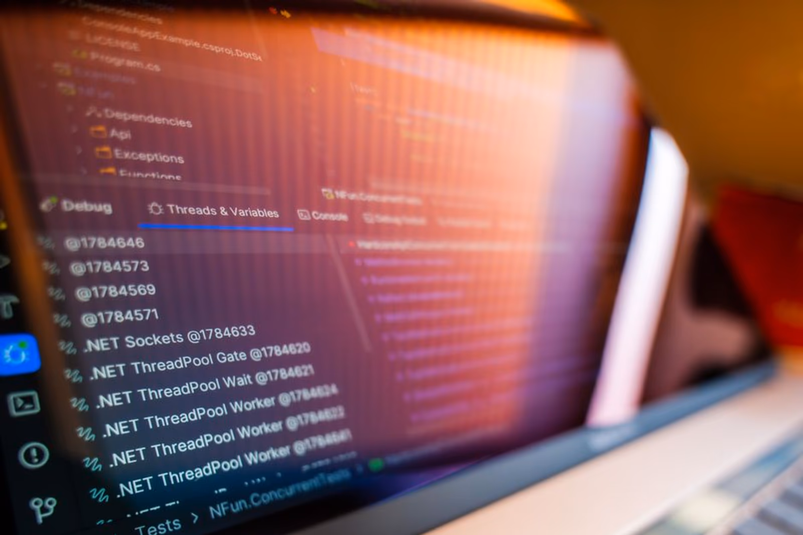 Developer screen showing a crash stack trace being automatically routed into a project management ticket