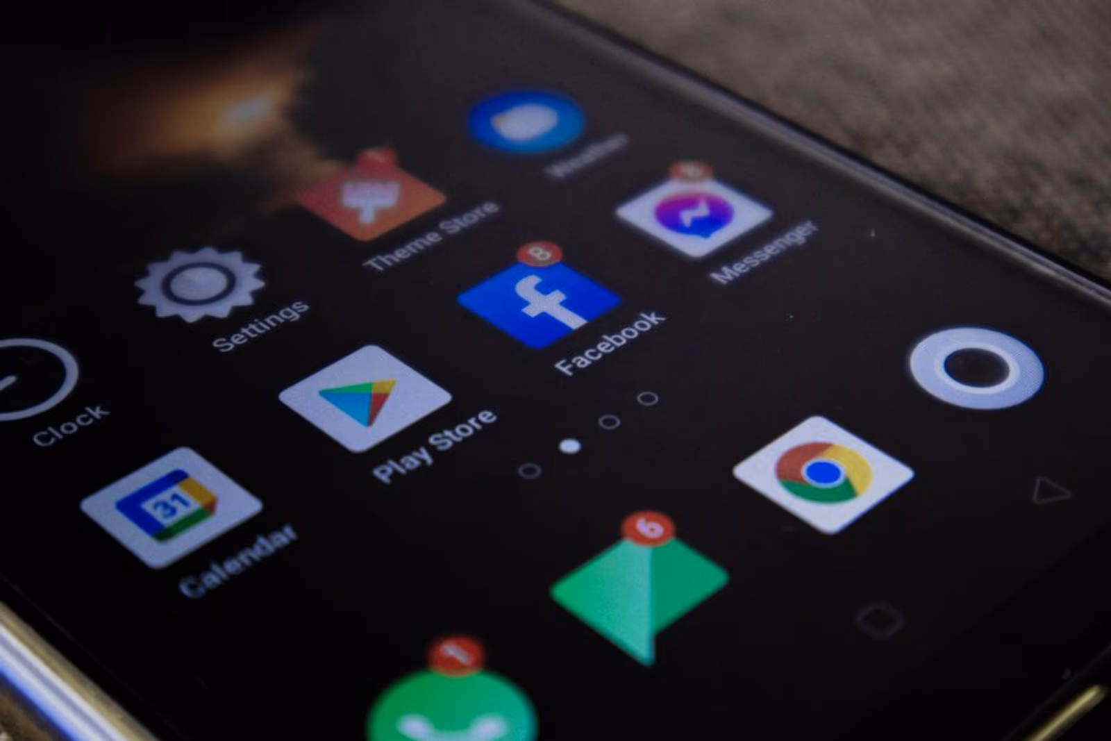 A mobile phone displaying a Google Play Store app listing page with A/B test variants