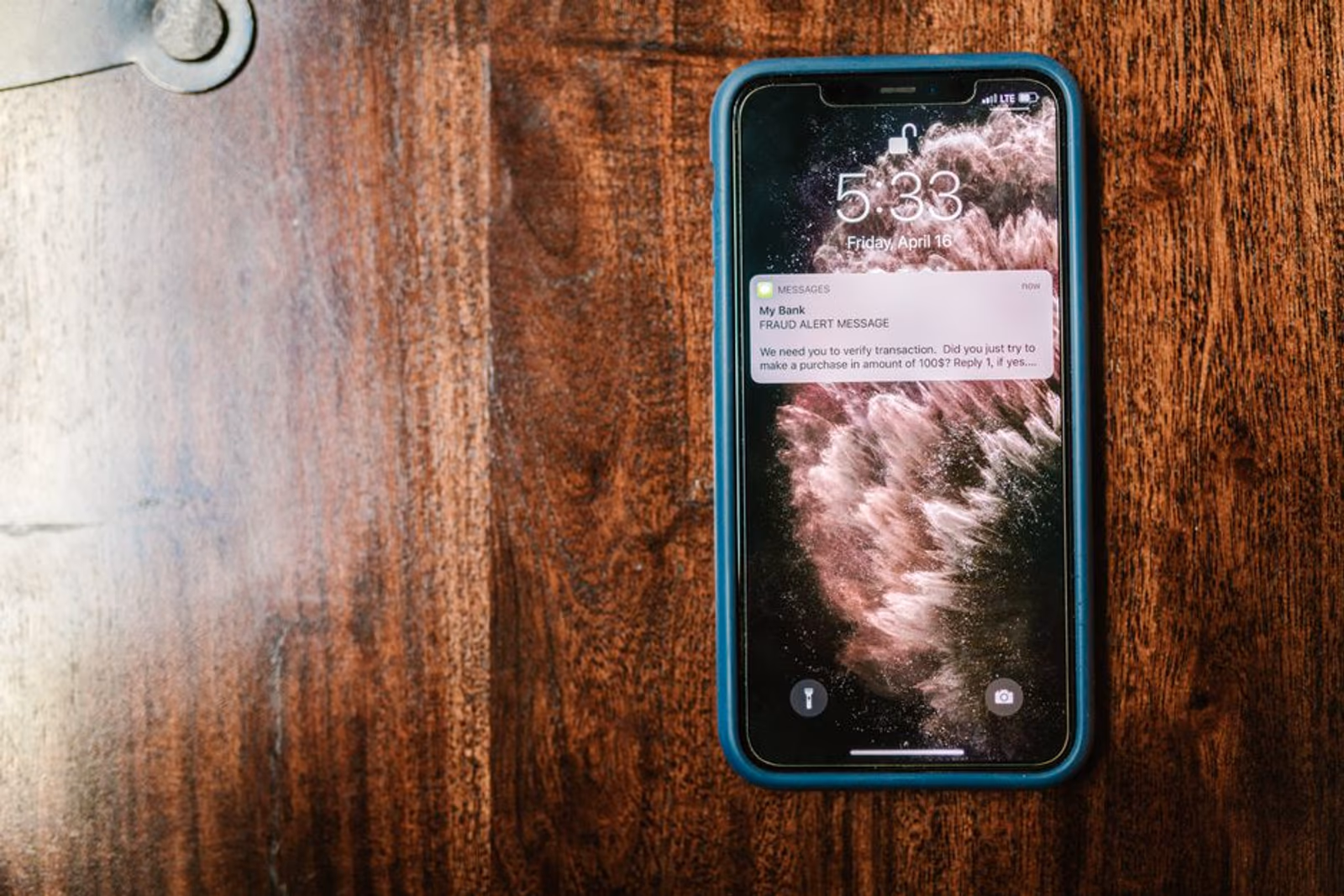 Smartphone screen showing a push notification permission dialog during app onboarding